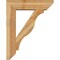 Ekena Millwork Funston Slat Rough Sawn Bracket w/ Offset Brace, Western Red Cedar, 8"W x 30"D x 38"H BKT0806X30X38FST06RWR - alternate 3